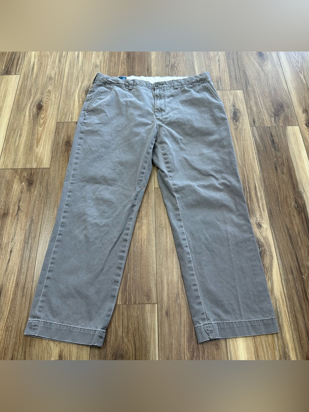 Vintage Polo Ralph Lauren Chino Preston Pants, Grey, 38x30